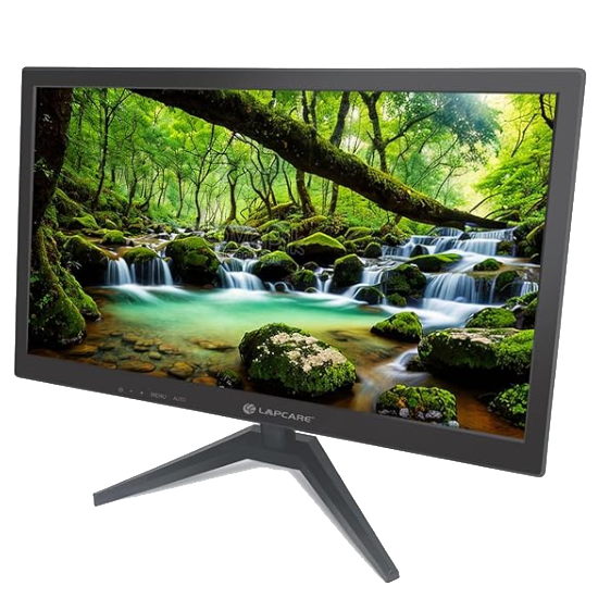 Lapcare LM195WDH 19 Inch(48.26CM) LED Display 16:10 1440x900 Pixel Ratio,Tilt Stand,Vesa Mount,HDMI + VGA Port (Black)